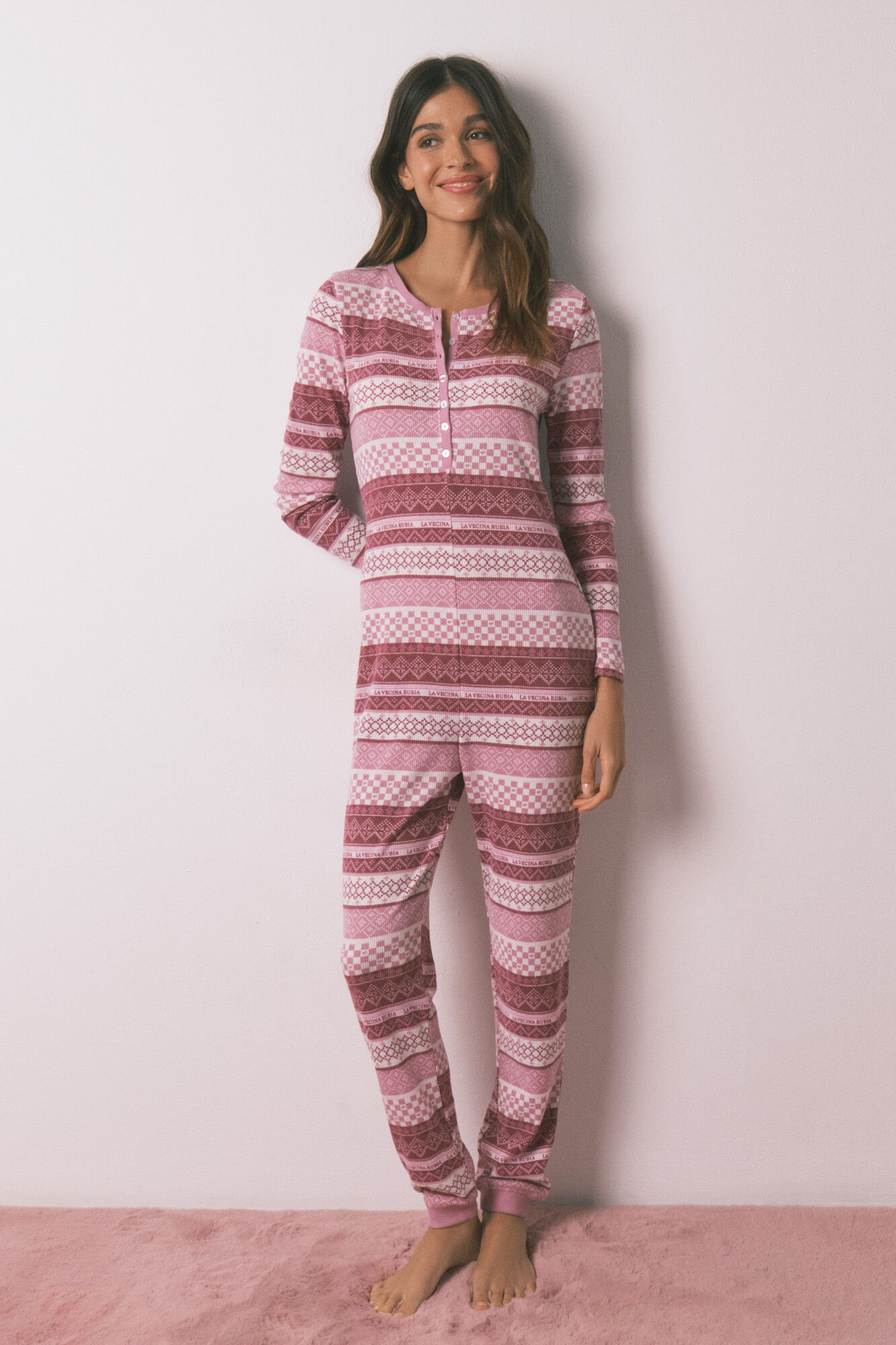 Women'secret Long border jumpsuit pyjamas