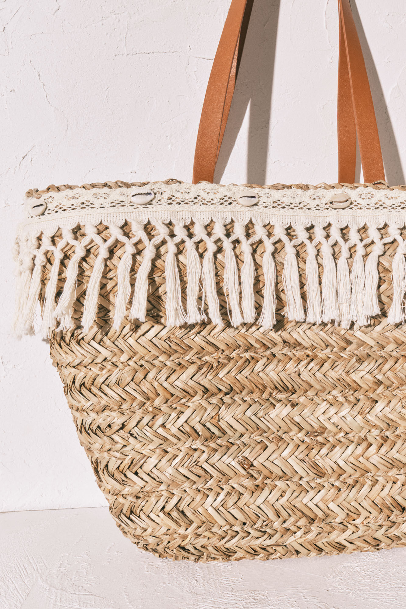 Women'secret Sac cabas en raphia et crochet