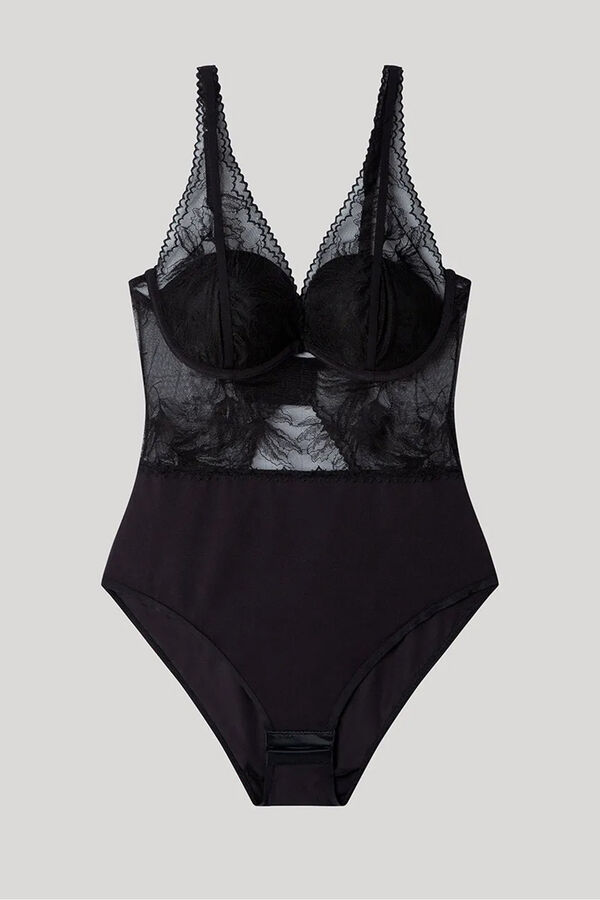 Gisela Body with foam V- neckline Crna