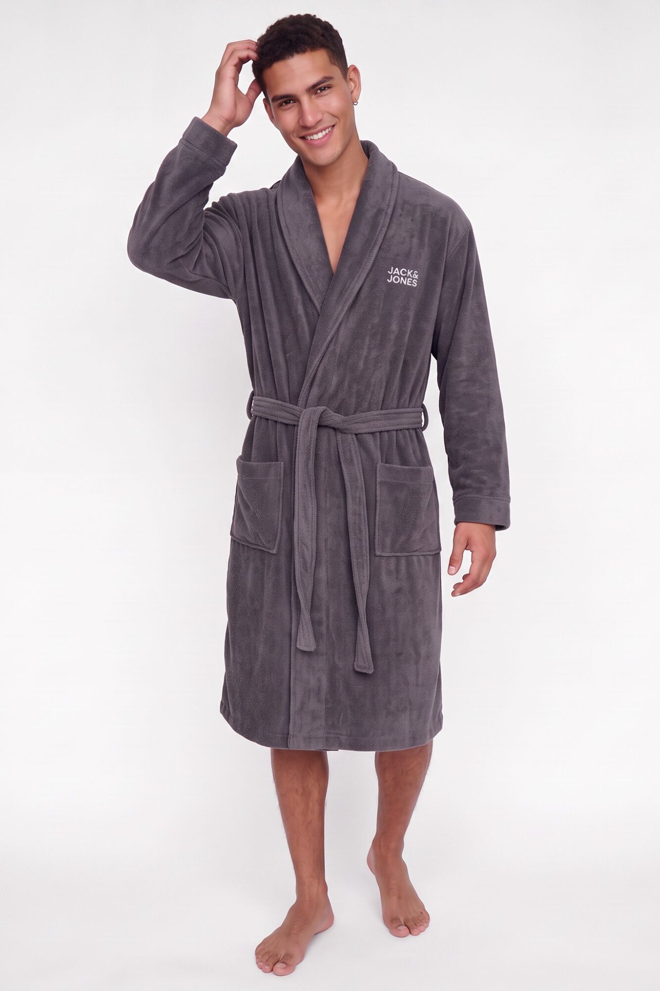 Jack & Jones Robe 100% algod&atilde;o com cinto