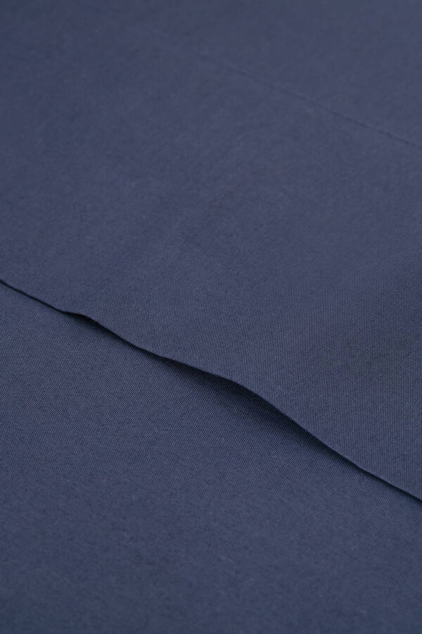 Womensecret Bettlaken Bio-Baumwolle. Bett 180-200 cm. Blau