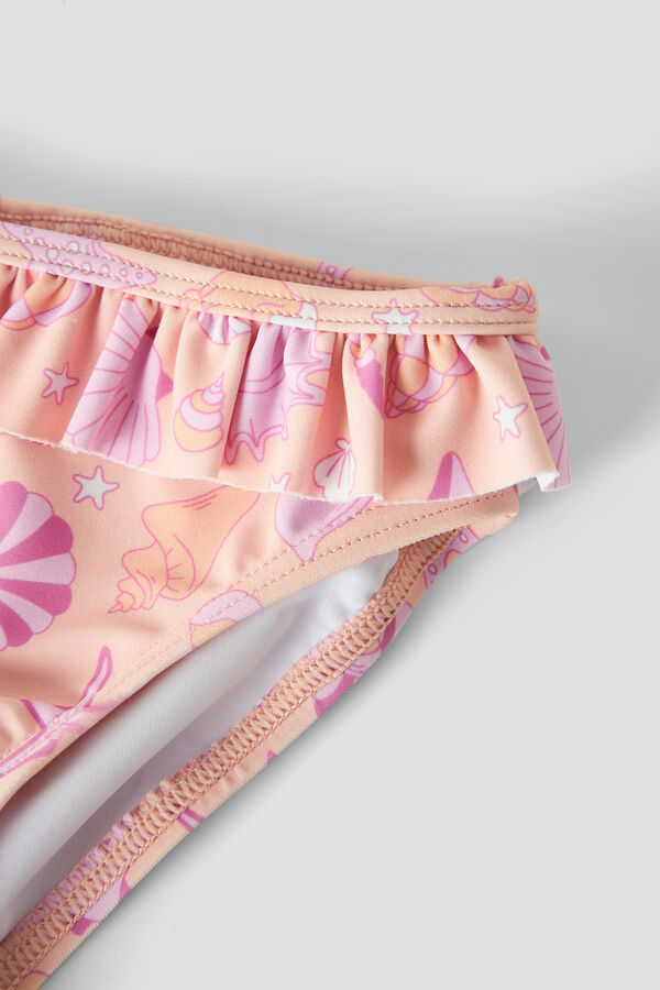 Name it Culotte de bikini pour fille bleu marine rose