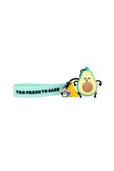 Mr. Wonderful Avocado charm key ring printed