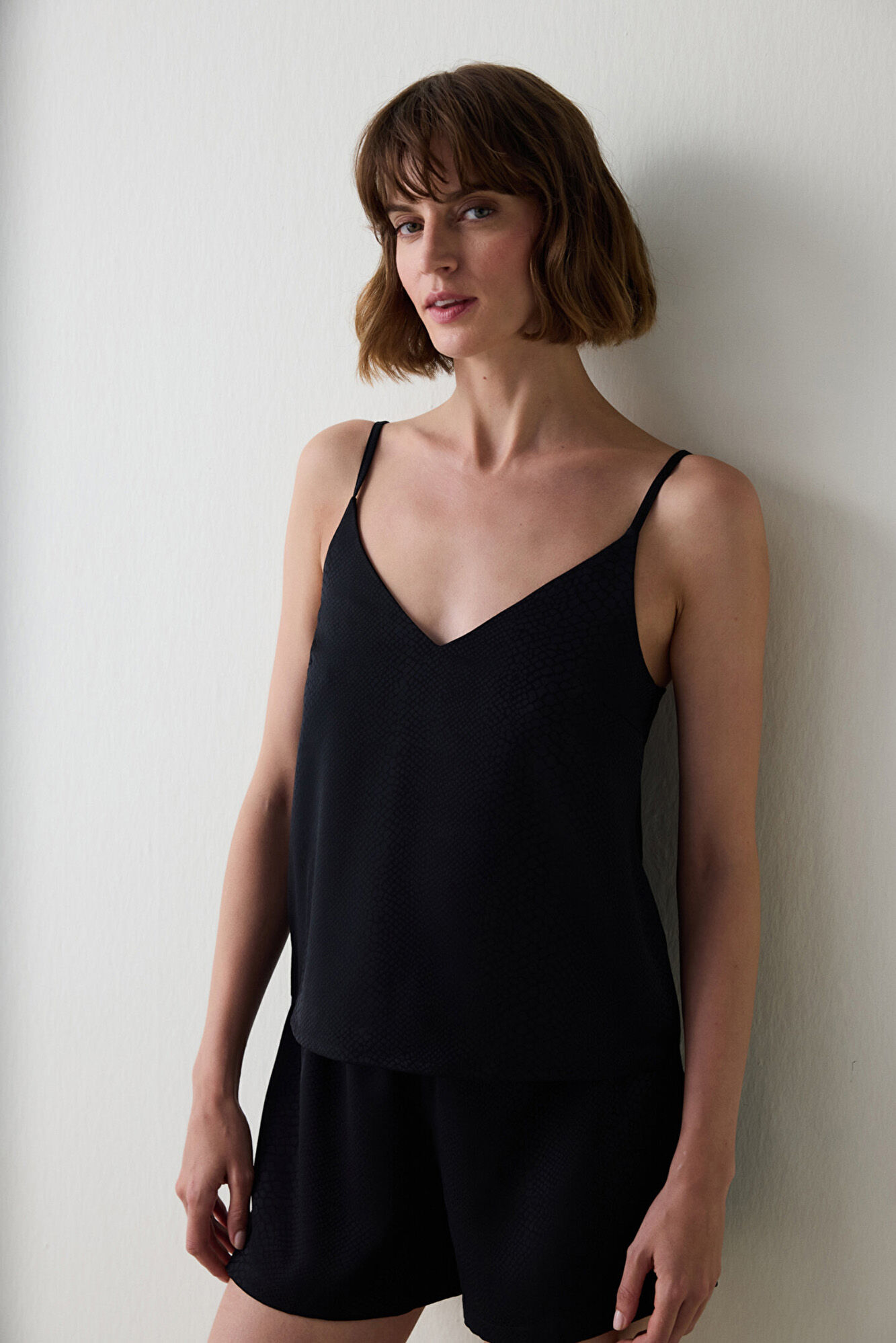 Penti Blusa T-shirt de cetim Fleur