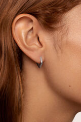 Singularu Pendiente Suelto Aro Point gris