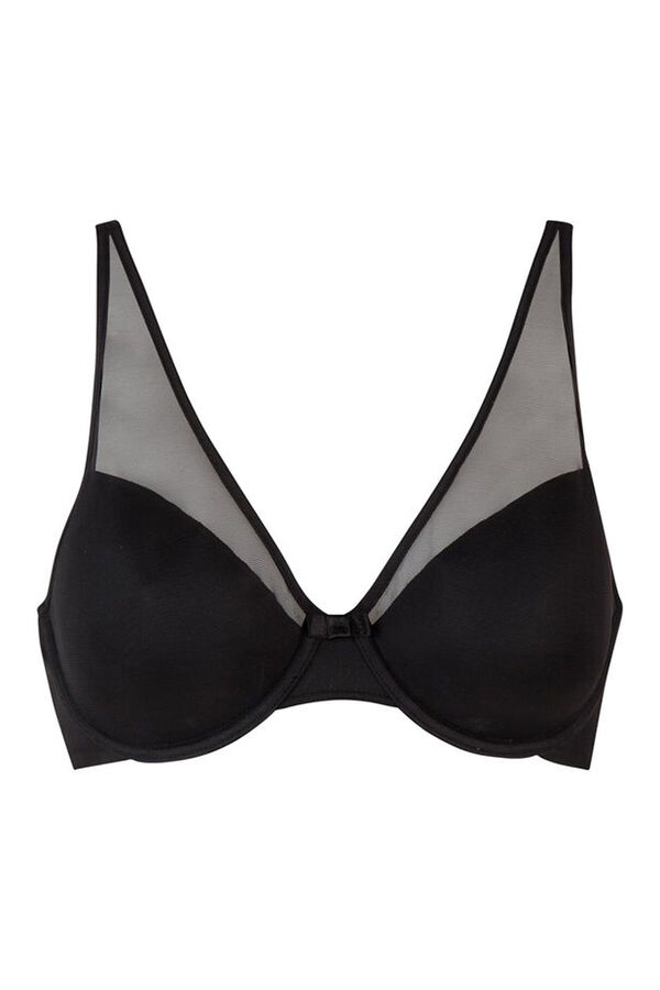 Womensecret Generous Limited Edition Invisible underwired bra noir