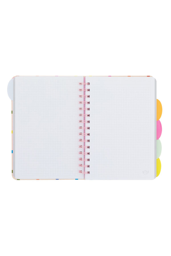 Mr. Wonderful A5 notebook with folding tabs partitions-Dreaming, creating, shining printed