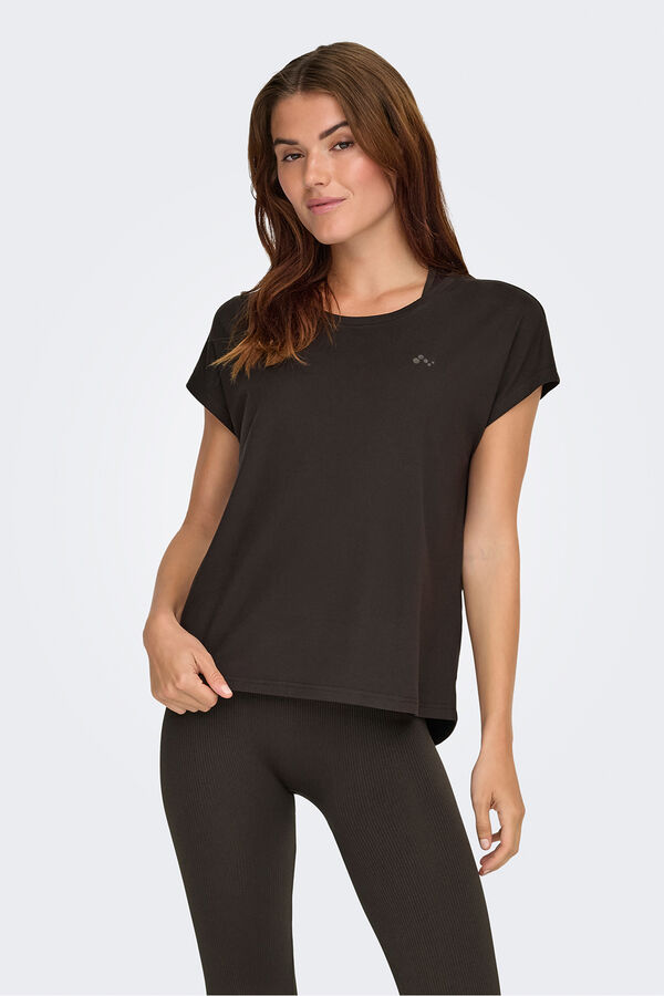 Only Play short sleeve trainers T-shirt nude