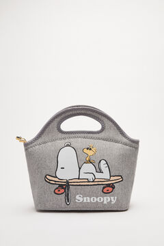 Womensecret Grey Snoopy lunch bag grey