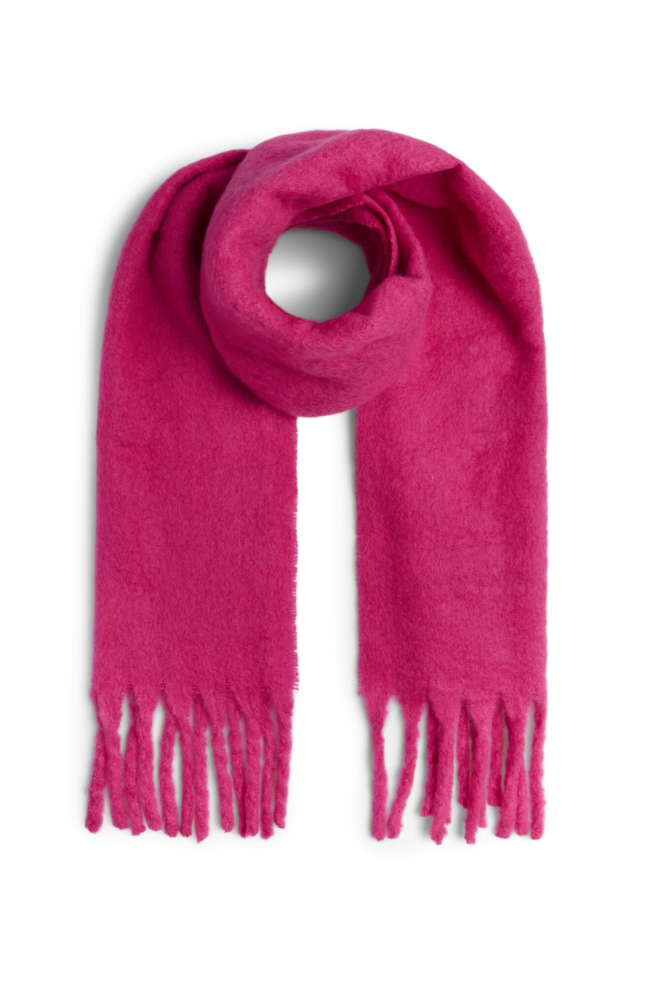 Pieces Long fringed scarf