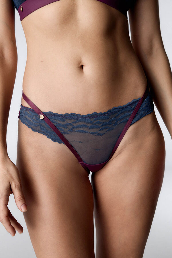 Black Limba Cleo Stahlblauer String Blau