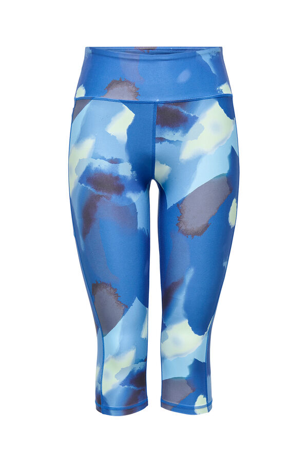 Only Play Leggin capri tiro alto B-Dry azul