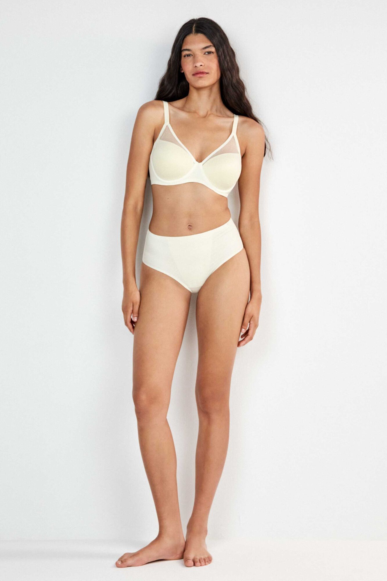 Gisela High-Waist-Slip aus Plumetis