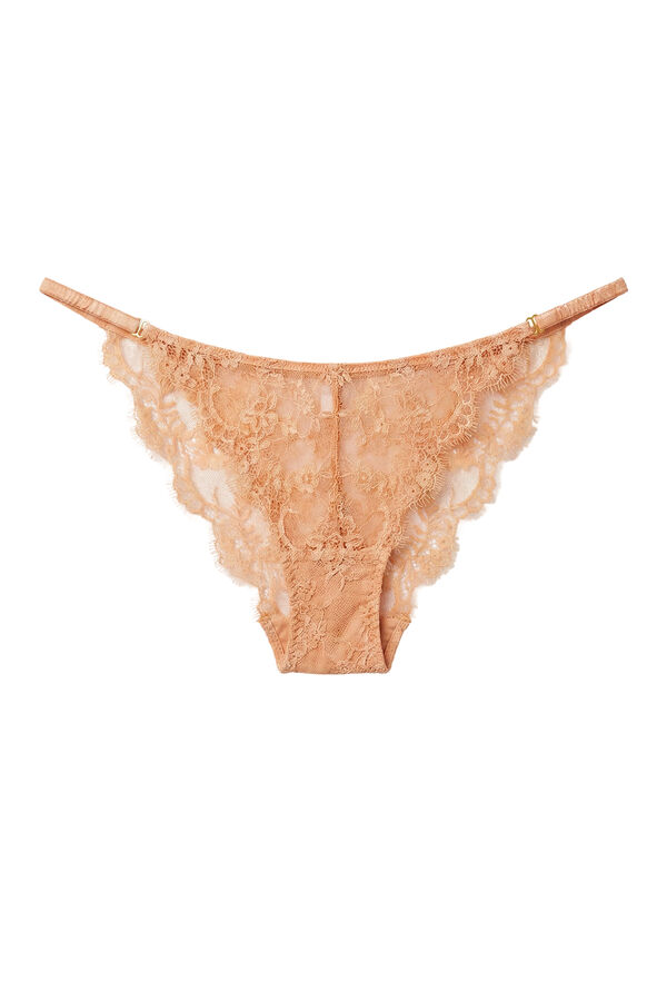 Women'secret Orange lace Brazilian panty red