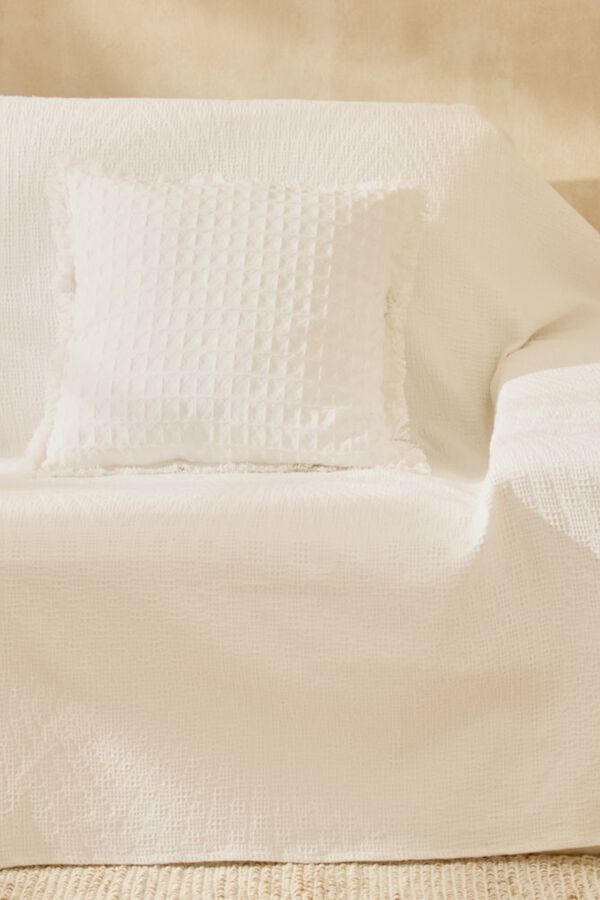 Calma House 180x260 cotton bedspread white