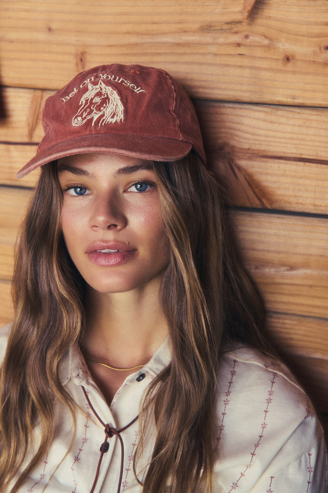 Women'secret Brown cotton horse cap