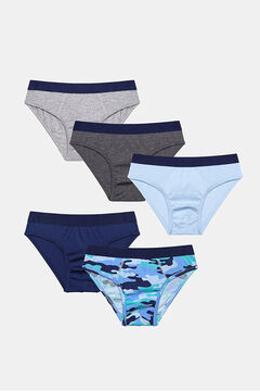 Womensecret 5-Pack boy's Slip Panties bleu