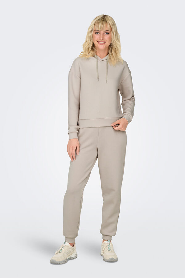 Only Play Sudadera b&aacute;sica con capucha grey