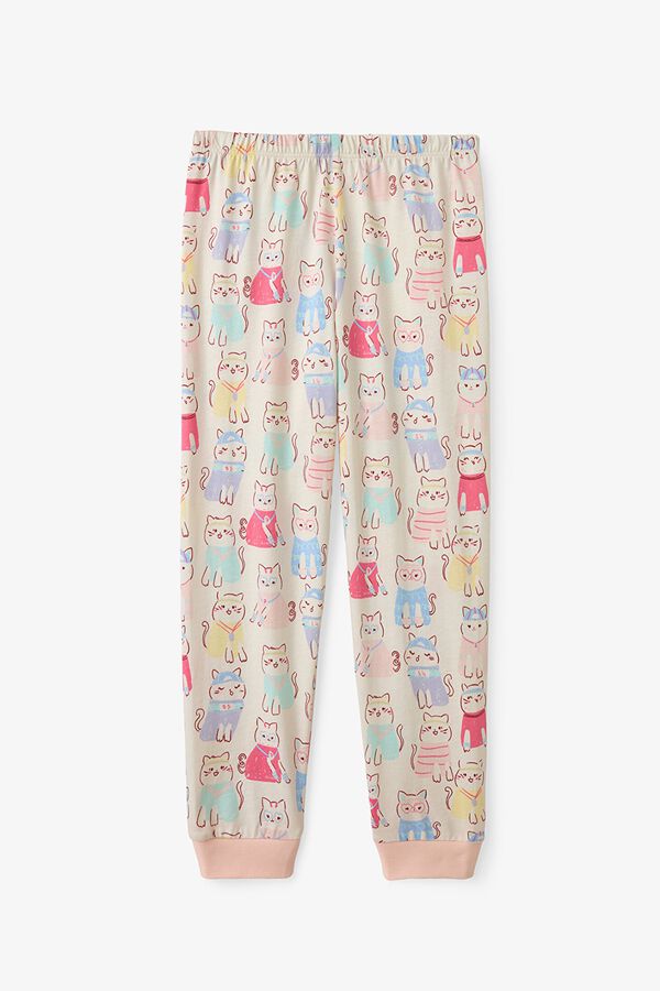Penti Pack 2 pijamas infantiles gatos marfil