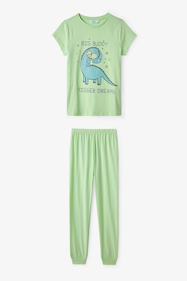 Penti Pack of 2 dinosaur kids' pyjamas green