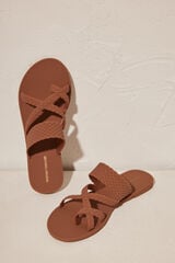 Womensecret Brown 100% water-resistant sandals nude
