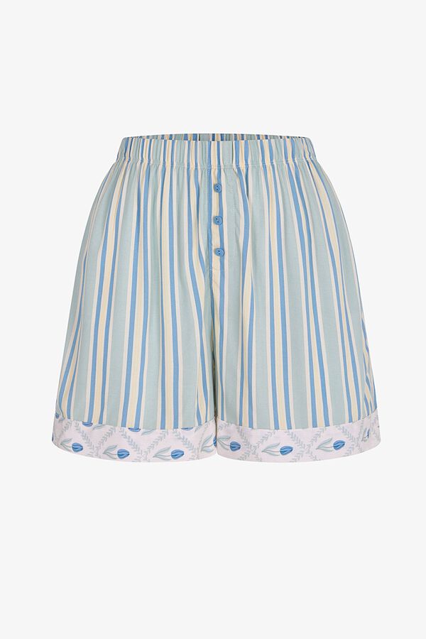 Penti Pantal&oacute;n corto rayas verde