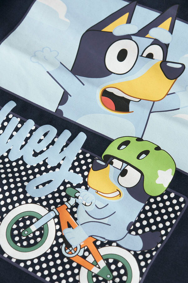 Name it T-shirt Bluey manga curta para menino azul