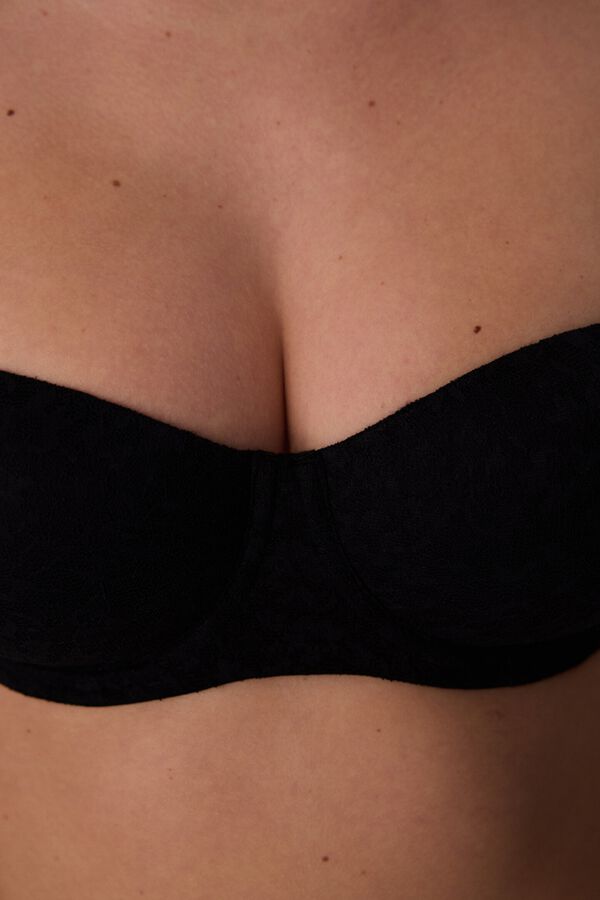 Penti Sujetador aros encaje push-up negro