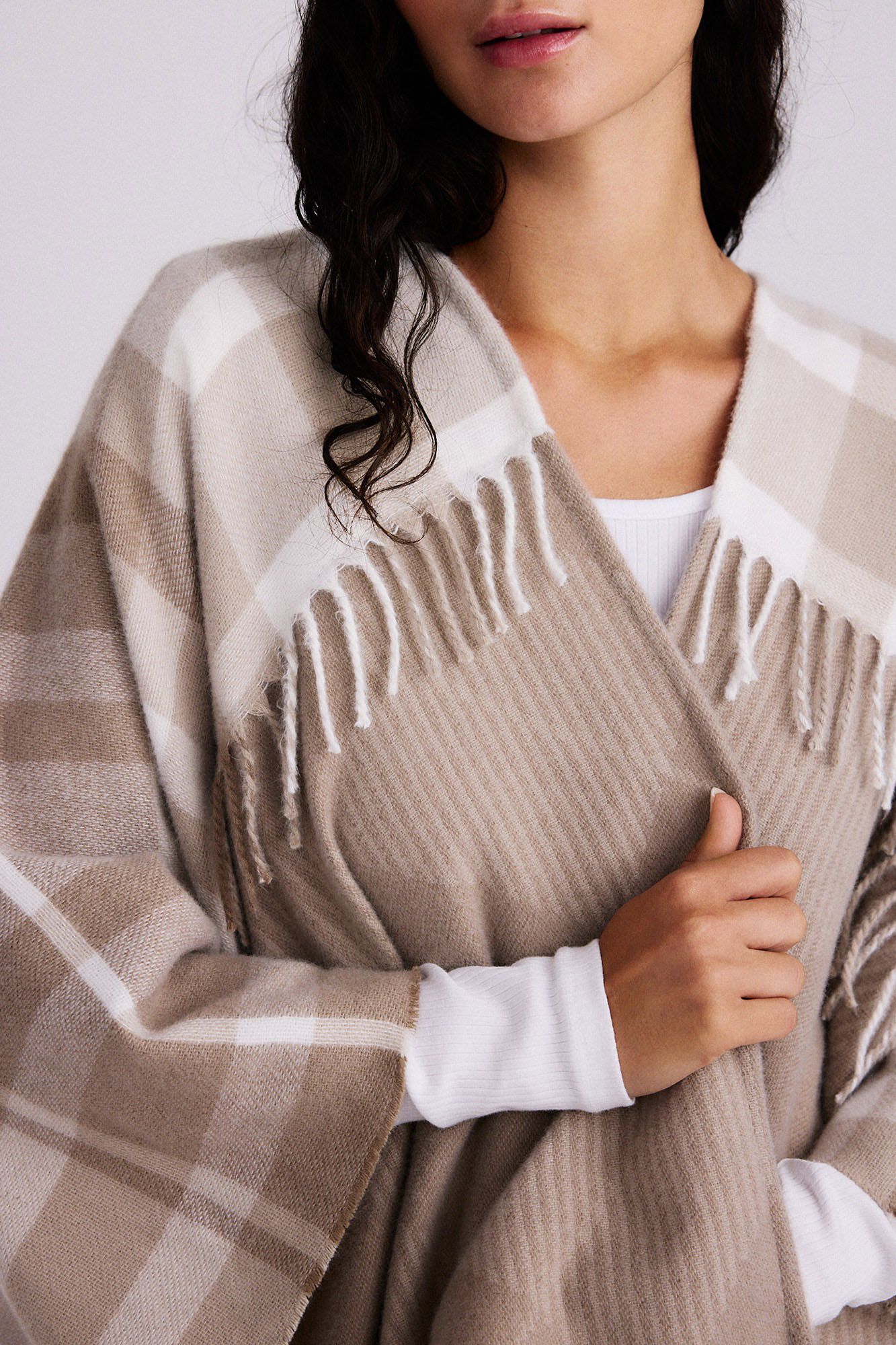 Pieces Poncho de cuadros