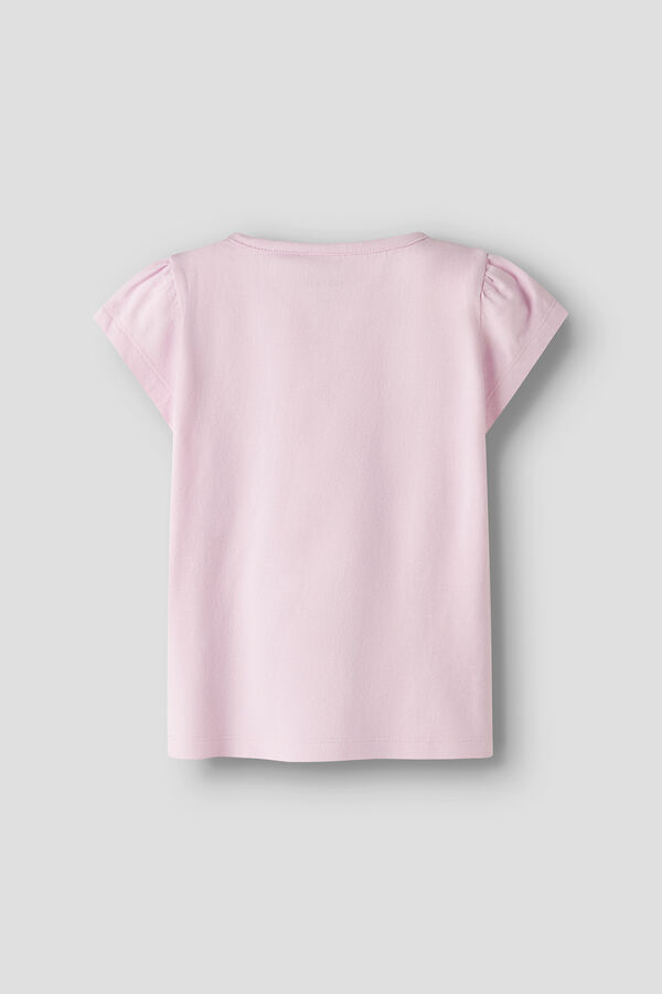 Name it Stitch girl's short sleeve T-shirt pink