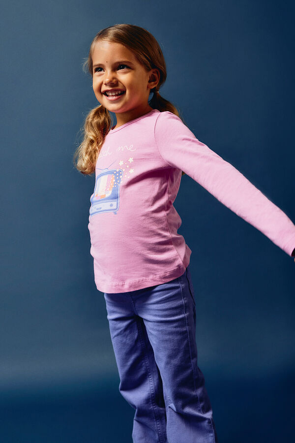 Name it Girl's TV long sleeve t-shirt Rosa