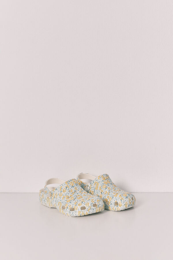 Women'secret Floral clog slippers printed