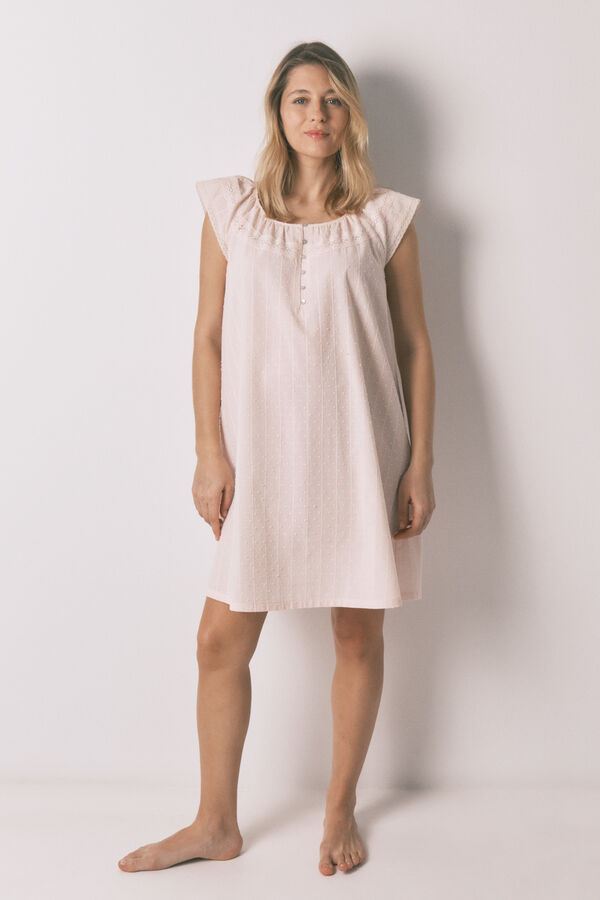 Women'secret Green cotton long nightgown maternity red