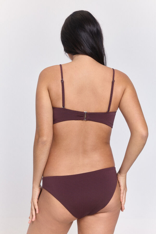 Pieces Bikini-Top mit Tr&auml;gern Rot