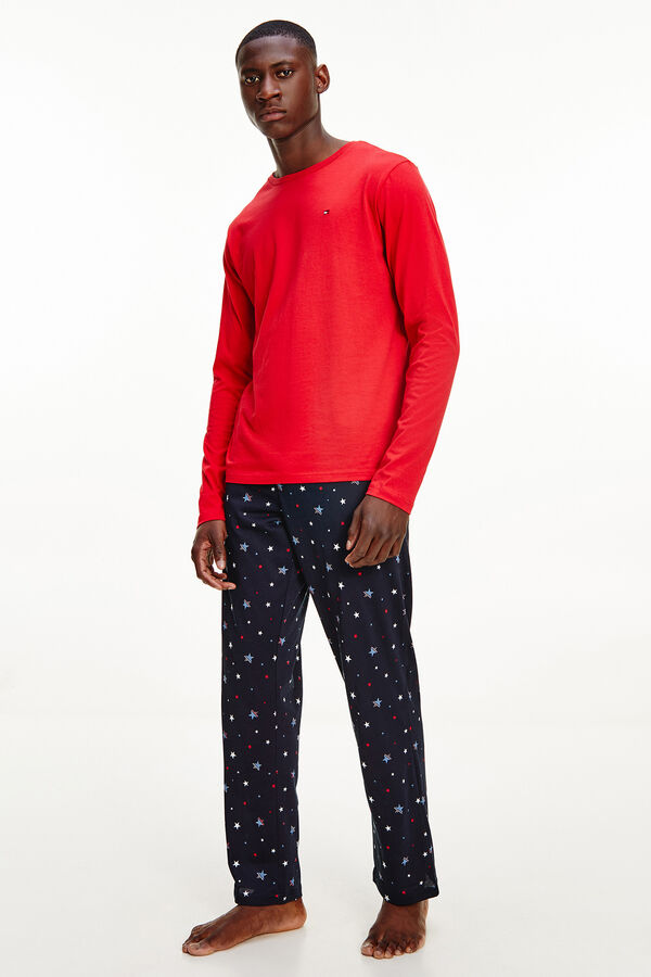 Womensecret Printed jersey-knit pyjama set rávasalt mintás
