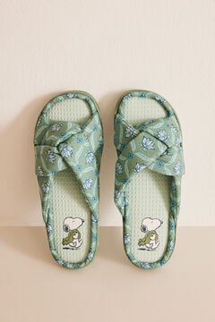 Womensecret Khaki Miffy knot-front slippers beige