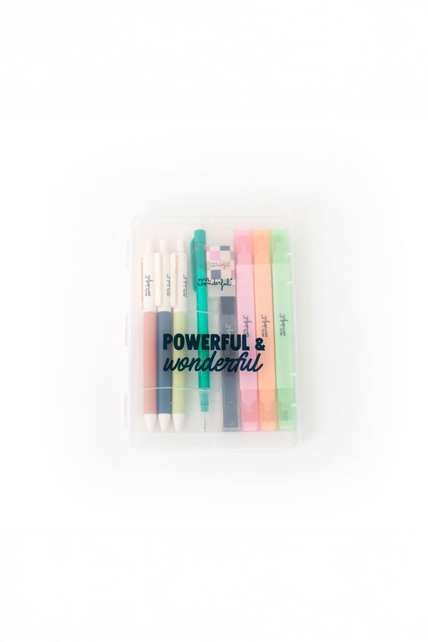 Mr. Wonderful Conjunto de escrita - POWERFUL & WONDERFUL estampado