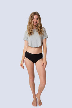 Womensecret Classic period panty for teens - Medium absorption black