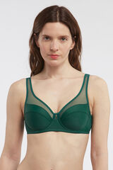 Womensecret Generous full cup underwired bra with tulle vert
