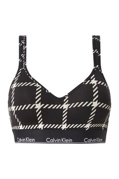 Womensecret Bralette con push up preformado con cinturilla de Calvin Klein negro