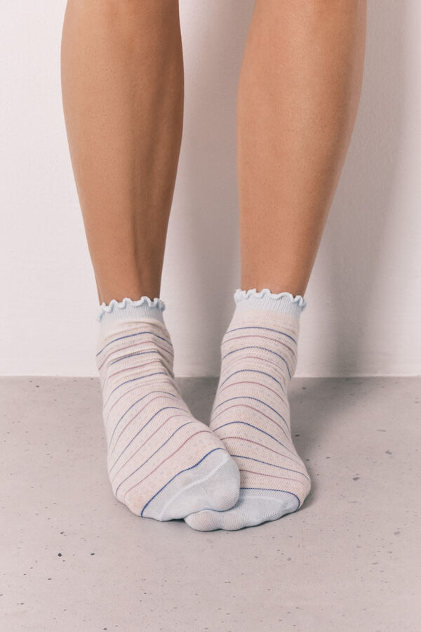 Women'secret Pakovanje od 3 para kratkih čarapa različitih dezenom Print