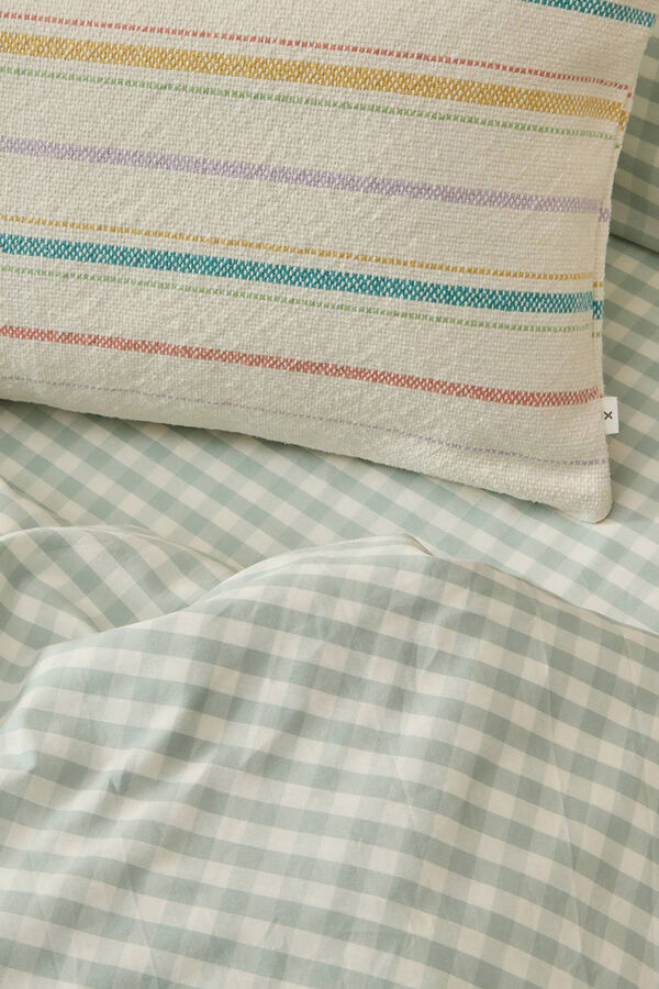 Textura Bettbezug mit Vichy- Hülle Blau