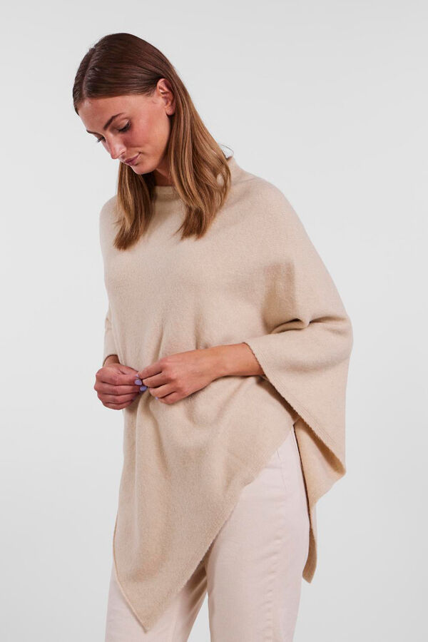 Pieces Basic poncho  grey