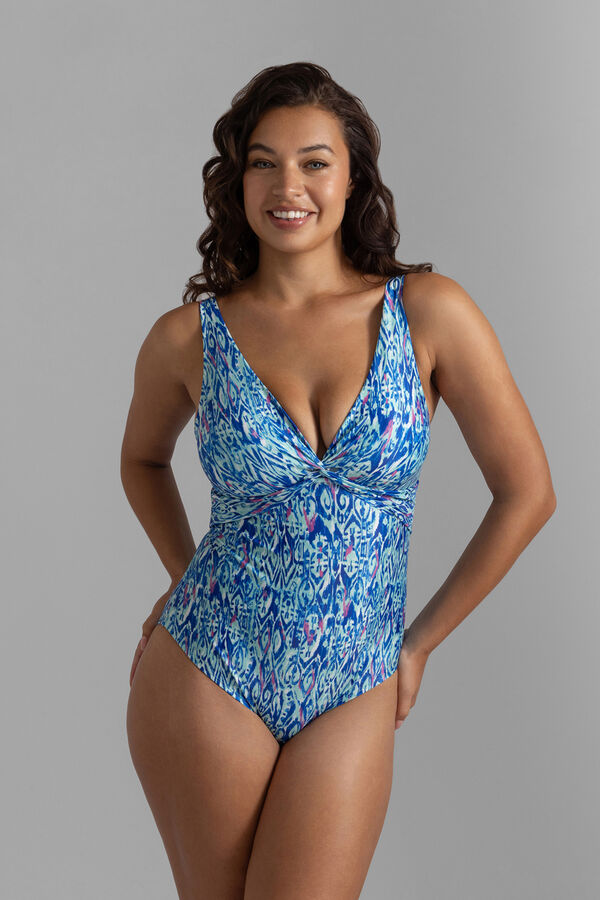 Dorina Ba&ntilde;ador una pieza relleno ligero Ventura estampado