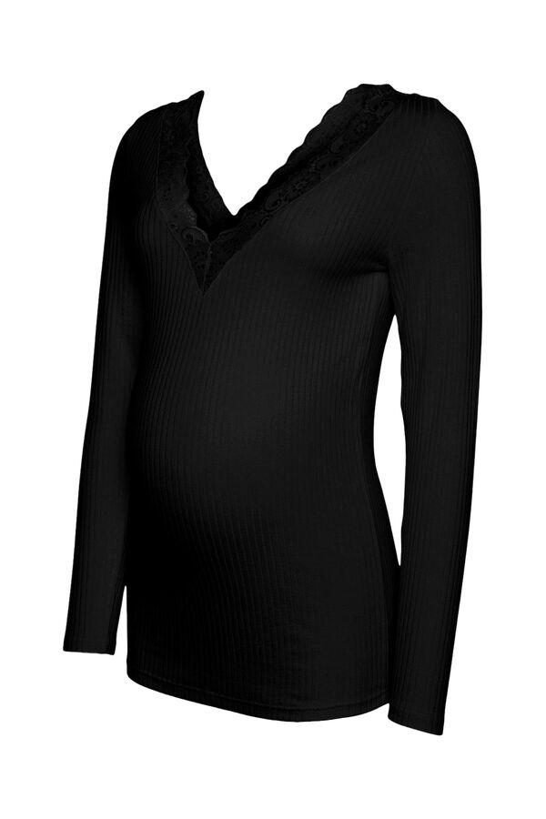 Mamalicious Top de malha para maternity  preto