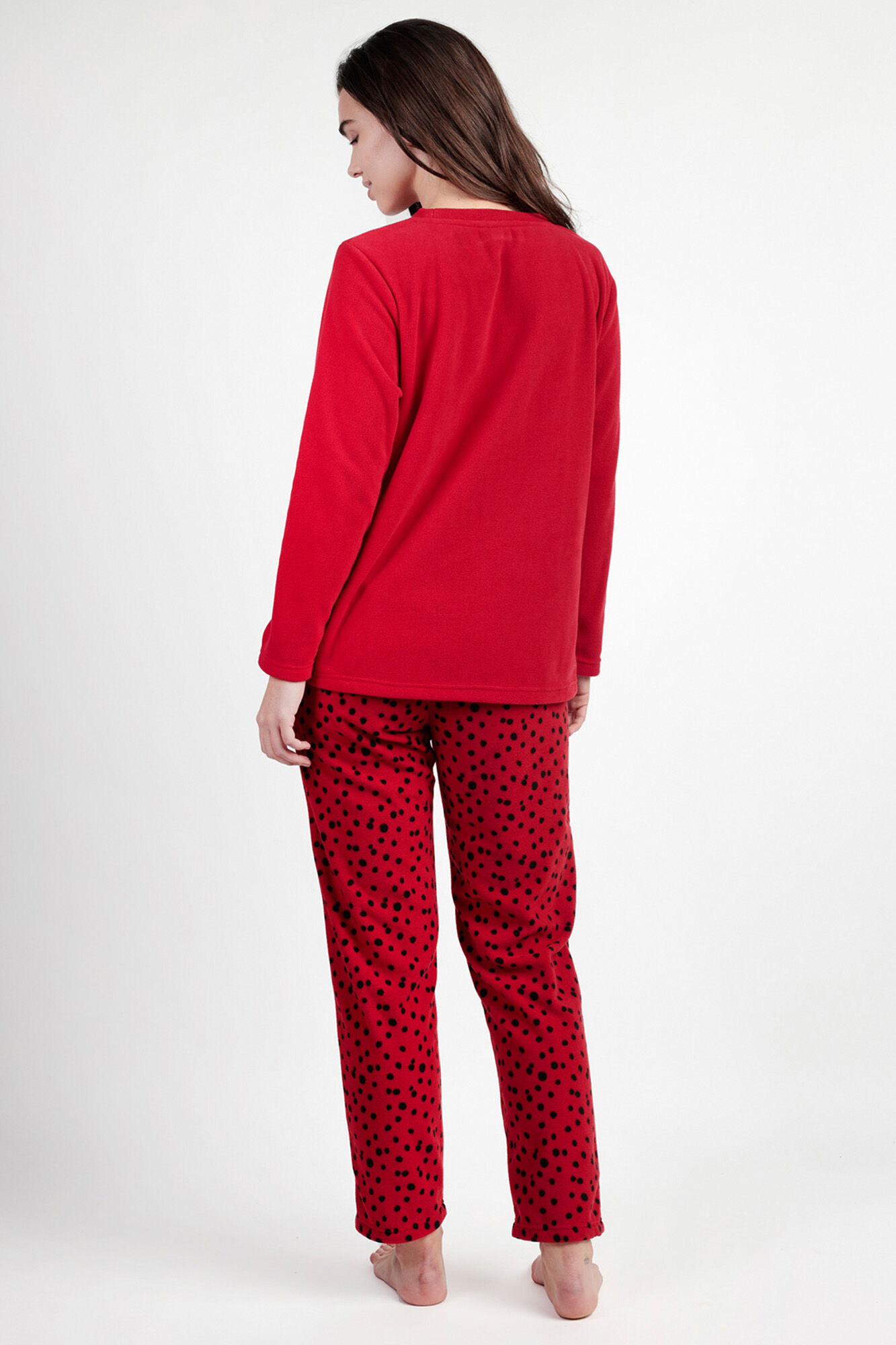 Admas Pijama largo micropolar 101 D&aacute;lmatas para mujer