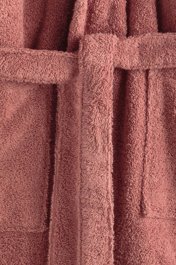 Womensecret Cotton towelling bathrobe rózsaszín