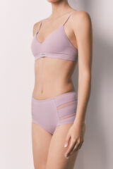 Women'secret Lilac sports high-waisted shaping panty pink