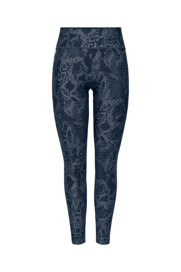 Only Play Printed ankle length leggings with side pocket B-Dry blue