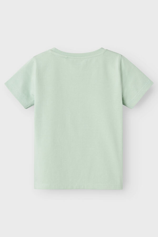 Womensecret Camiseta niña detalles 3D verde